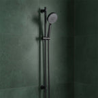 Slide Rail Kit with Round Multifunction Handset - Matt Black