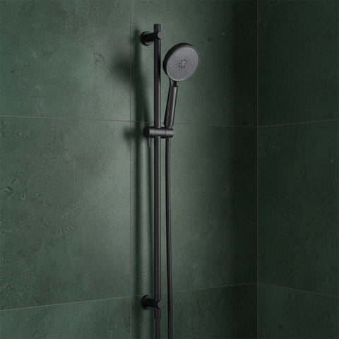 Slide Rail Kit with Round Multifunction Handset - Matt Black