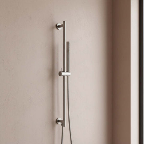 Slide Rail with Handheld Shower Set - Stainless Steel