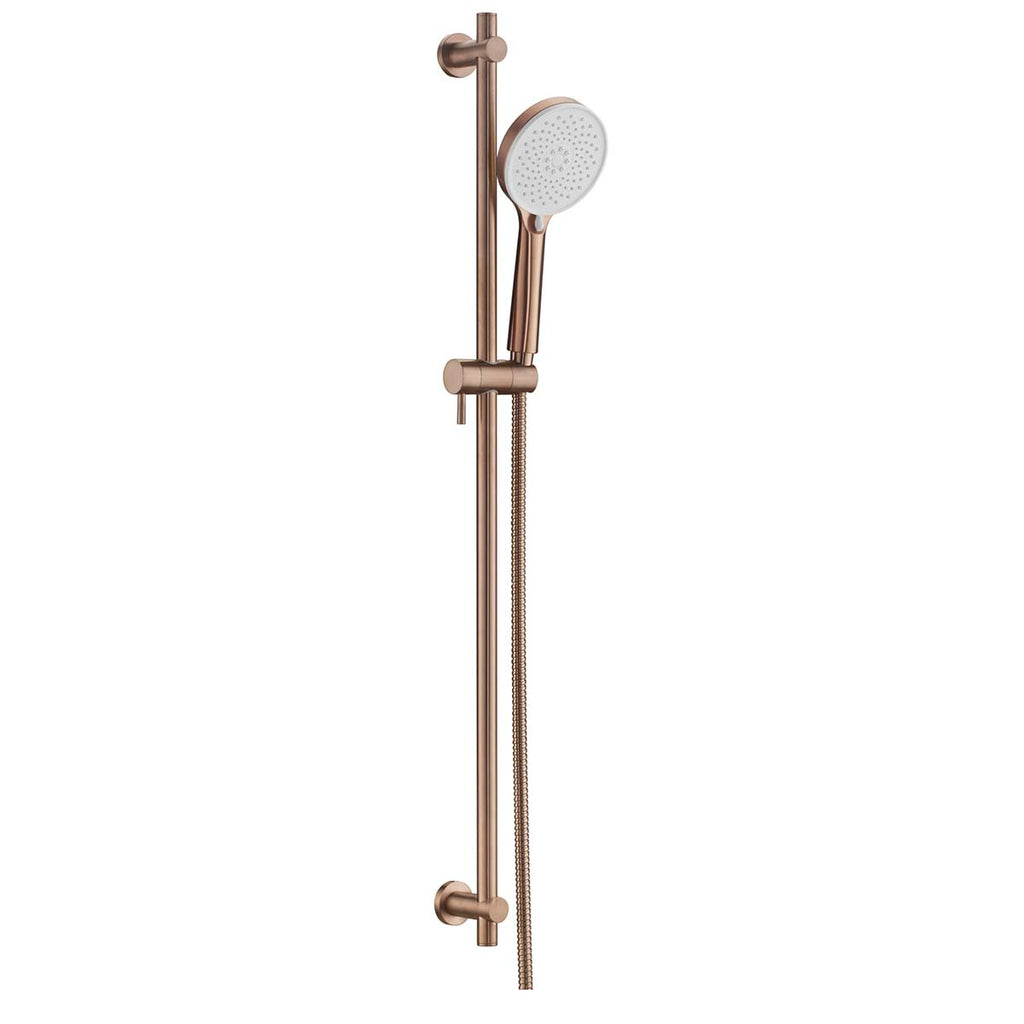 Slider Rail Shower Kit with Multi-Function Shower Handset - brushed bronze