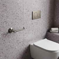 Square Toilet Roll Holder - Brushed Black
