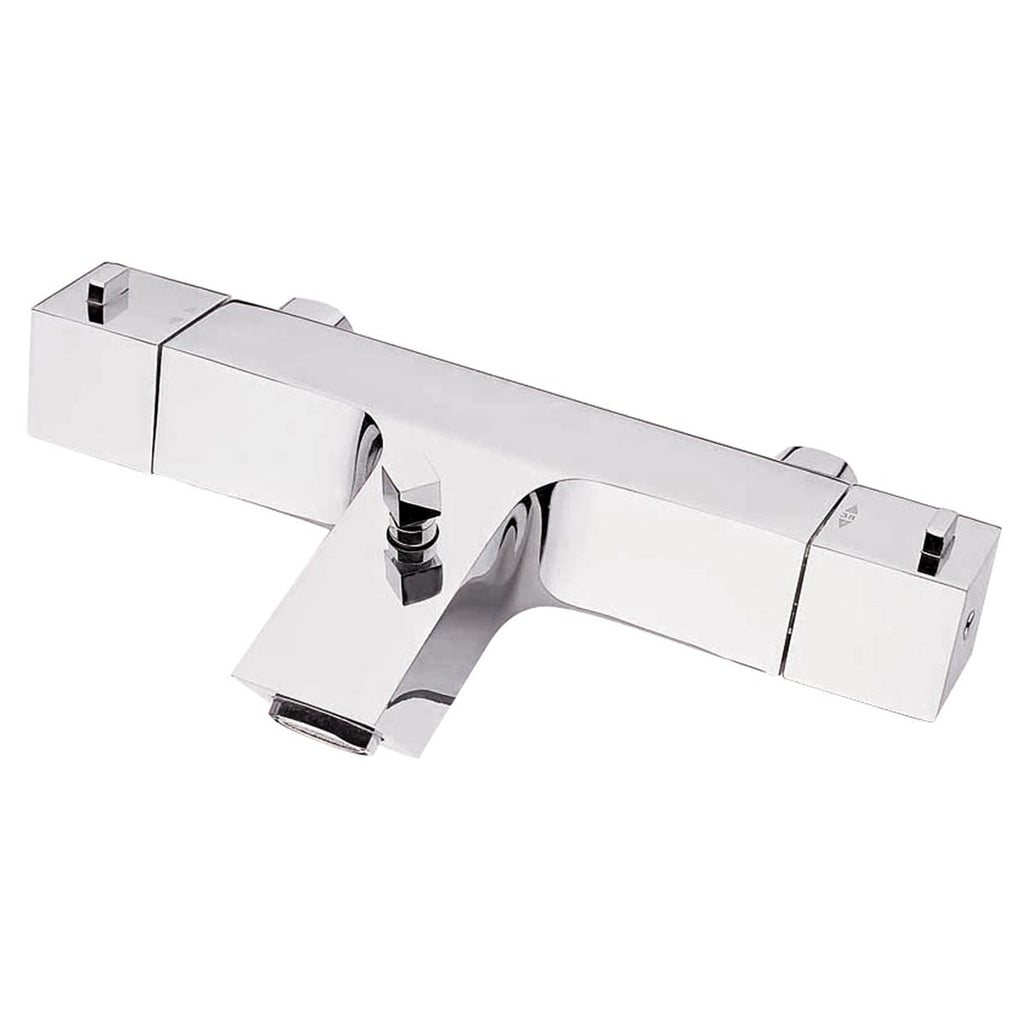 Square Wall Mounted Thermostatic Bath Shower Mixer without Kit 