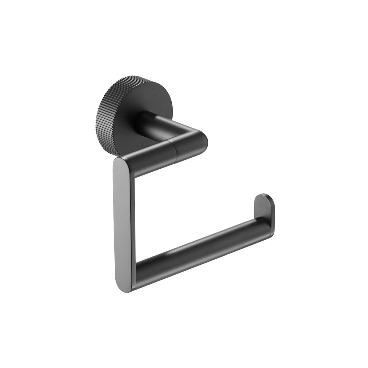 Square matt black toilet paper holder