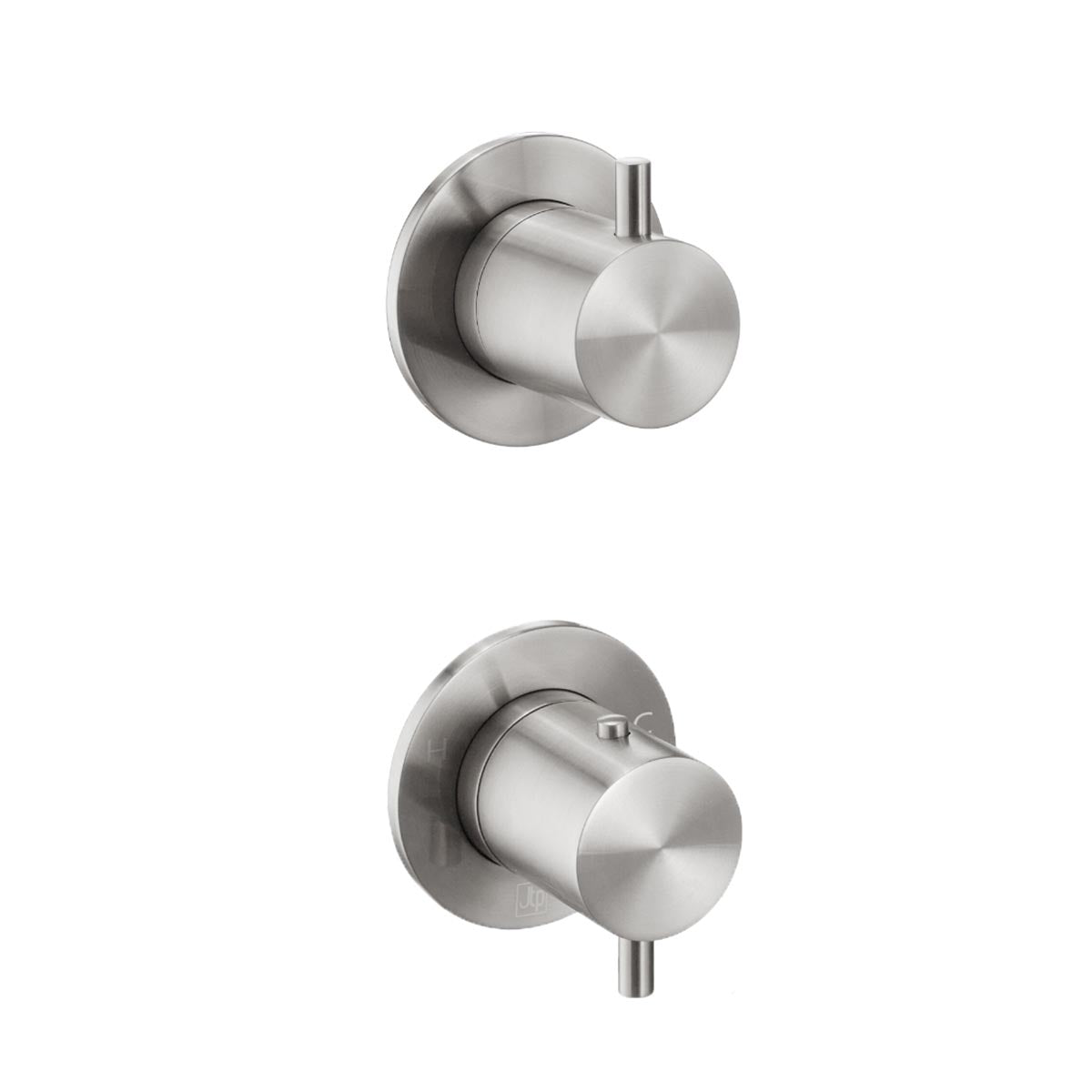 Stainless Steel 2 Outlet Concealed Thermostatic Shower Valve