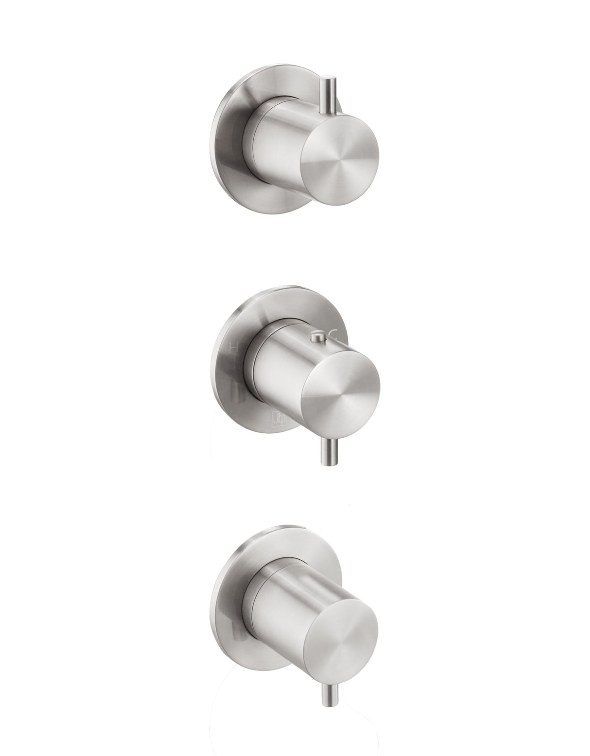 Stainless Steel 3 Outlet 3 Handles Concealed Thermostatic Shower Valve