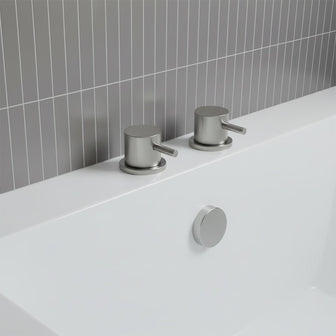 Brushed Stainless Steel Deck Panel Valves Main image