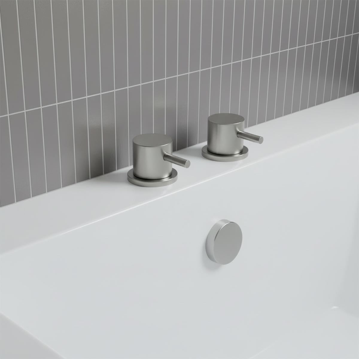 Brushed Stainless Steel Deck Panel Valves