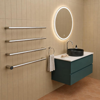 Stainless Steel Round Bar Heated Dry Electric Towel Rail Main image
