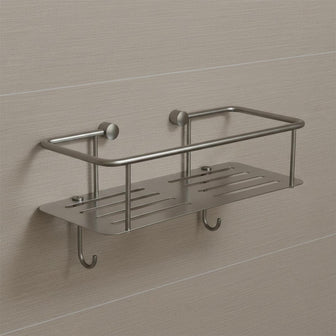 Stainless Steel Single Square Shower Basket 300mm Main image