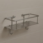 Stainless Steel Single Square Shower Basket 300mm
