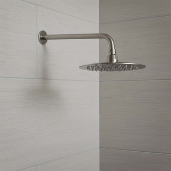 Stainless Steel Wall Mounted Shower Arm 400mm and Shower Head 300mm Main image
