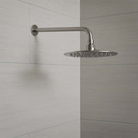 Stainless Steel Wall Mounted Shower Arm 400mm and Shower Head 300mm