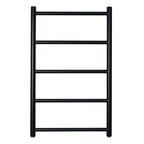 Black towel rail radiator 800 x 500 matt finish