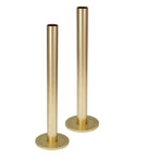 brushed gold pipe covers