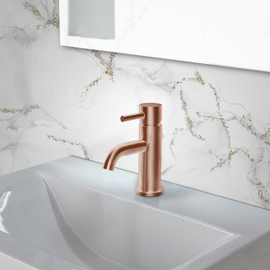 Rose Gold Cloakroom Basin Mixer Tap 1000