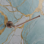 Wall-Mounted Single Bar Towel Rail - Brushed Bronze
