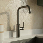 gunmetal grey kitchen sink tap 