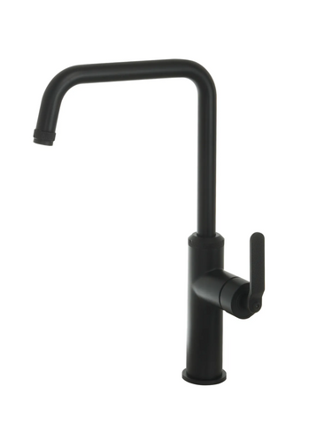 single lever black kitchen mixer tap