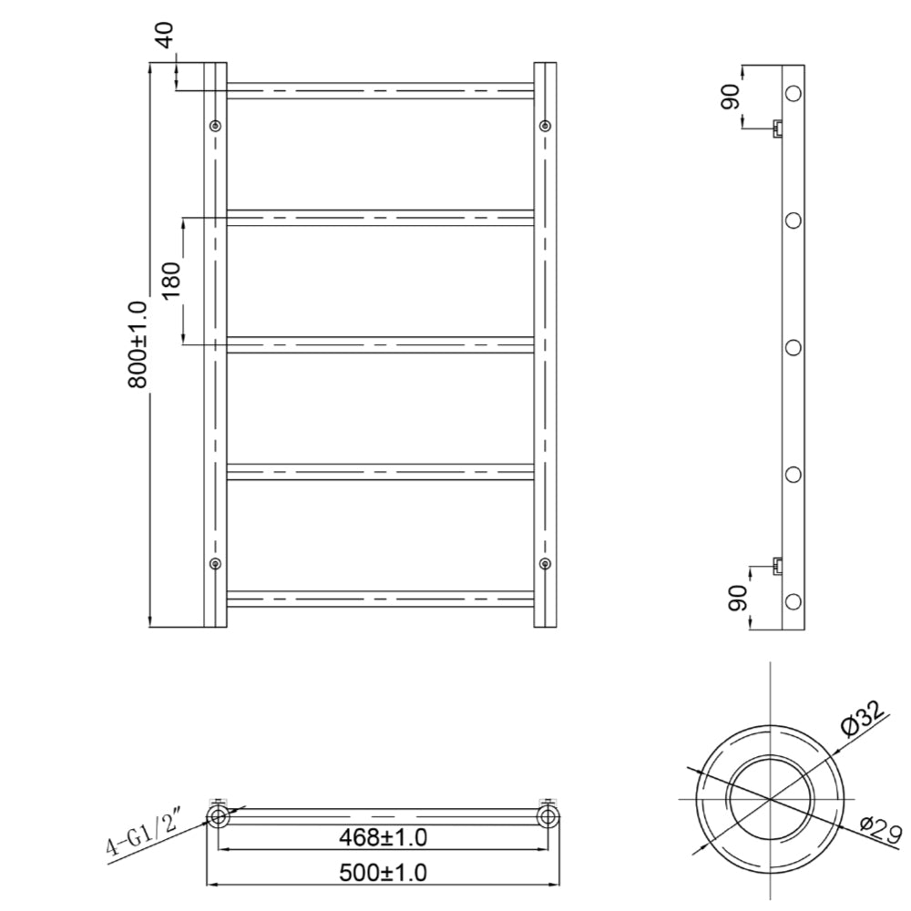 brused brush towel radiator