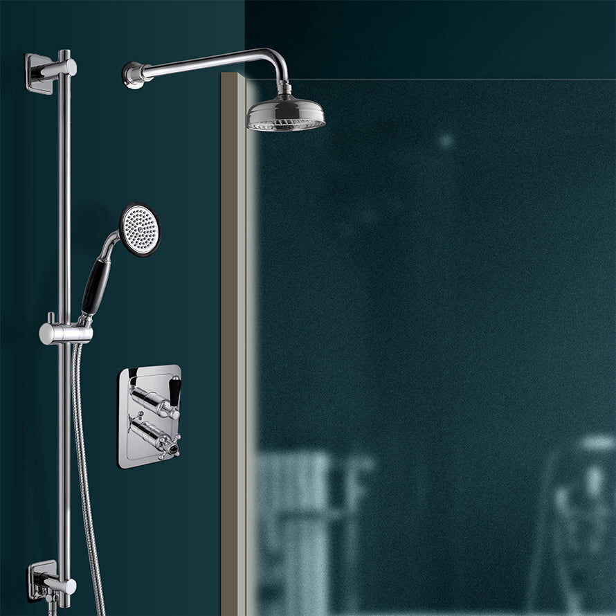 2 Outlet Thermostatic Shower Mixer Valve - Chrome Secondary image