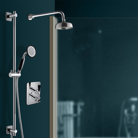 2 outlet thermostatic shower mixer valve