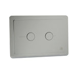 Dual flush plate chrome