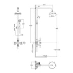 Traditional Rigid Riser with Exposed Valve - Technical drawing