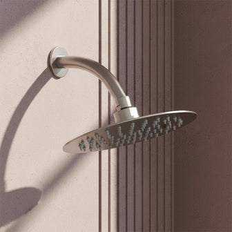 Stainless Steel Ultra Slim Shower Head And Shower Arm - 300mm Main image