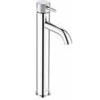 Tall knurled tap desck mounted - chrome