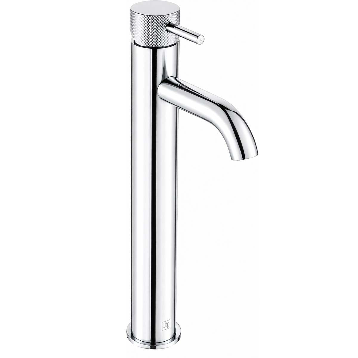 Tall knurled tap desck mounted - chrome