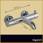 Chrome Wall Mounted Bath Tap-Tapron