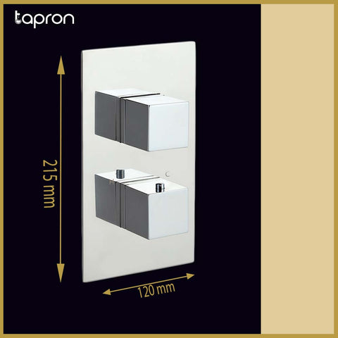 3 Way Thermostatic Concealed Shower Valve -Tapron