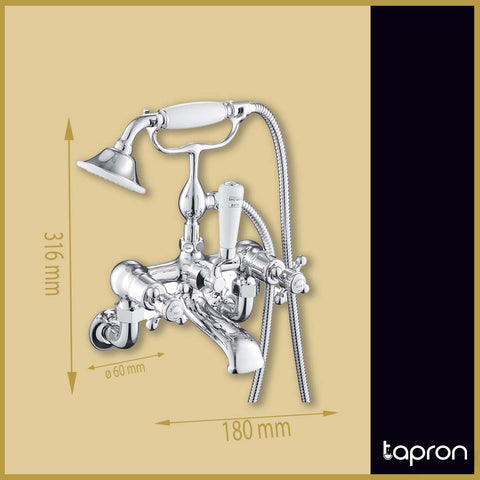 Bath Shower Mixer with Shower Handle-Tapron