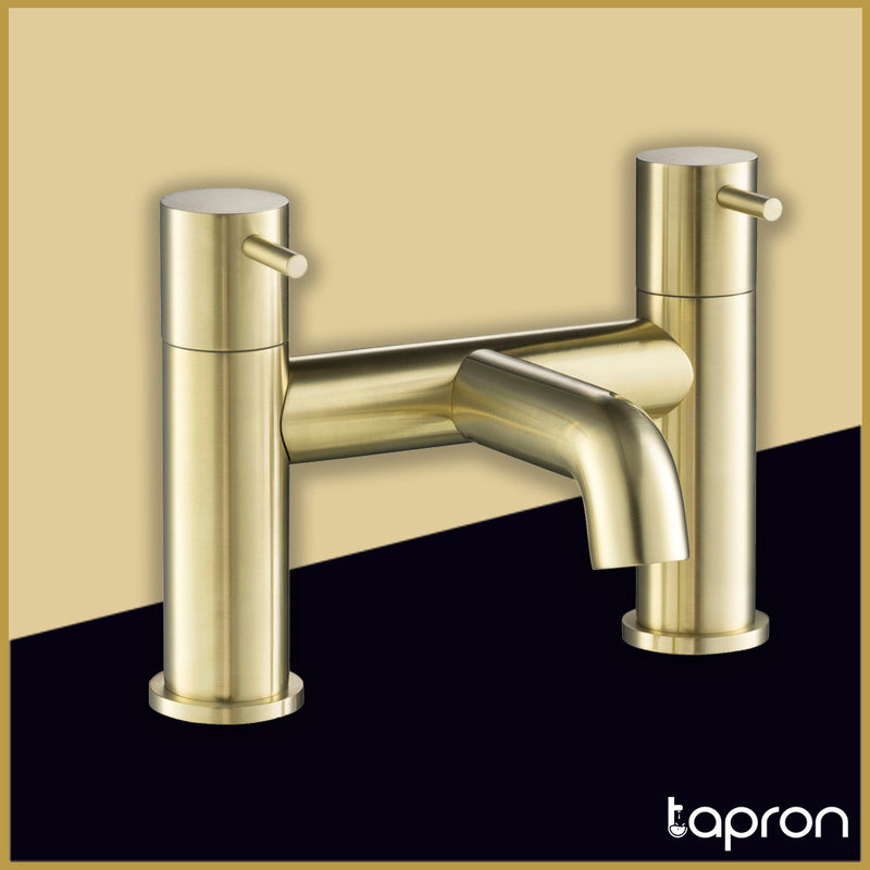 Gold Deck Mounted Bath Filler Tap -Tapron