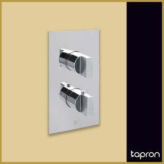 Thermostatic 2 Outlet Concealed Shower Valve – Vertical Secondary image