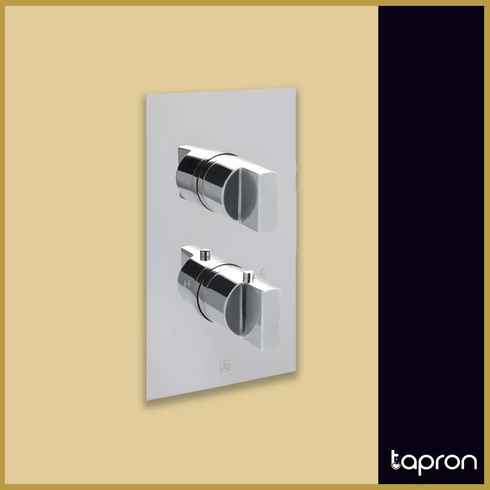 Vertical Thermostatic 2 Outlet Concealed Shower Valve – Tapron