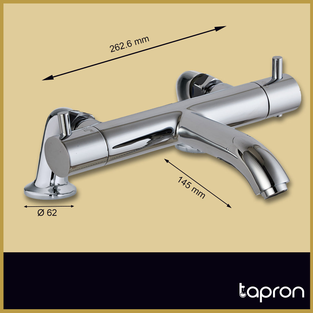 Chrome Bath Thermostatic Mixer-Tapron