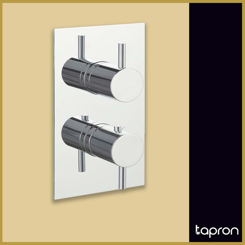 Concealed Thermostatic Dual-Control Shower Valve-Tapron