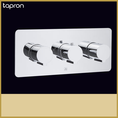 Thermostatic Concealed 3 Outlet Shower Valve-Tapron