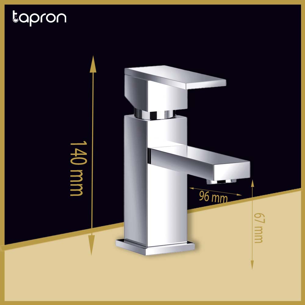 Chrome Deck Mounted Basin Taps-Tapron