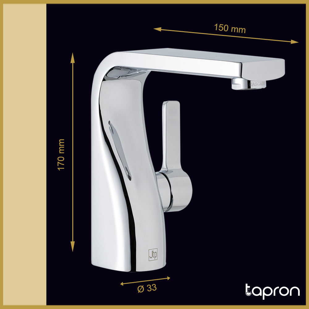 Chrome 1 Lever Basin Mixer-Tapron