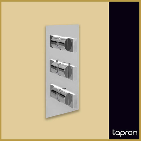 Vertical 3 Outlet Concealed Shower Mixer Valve -Tapron