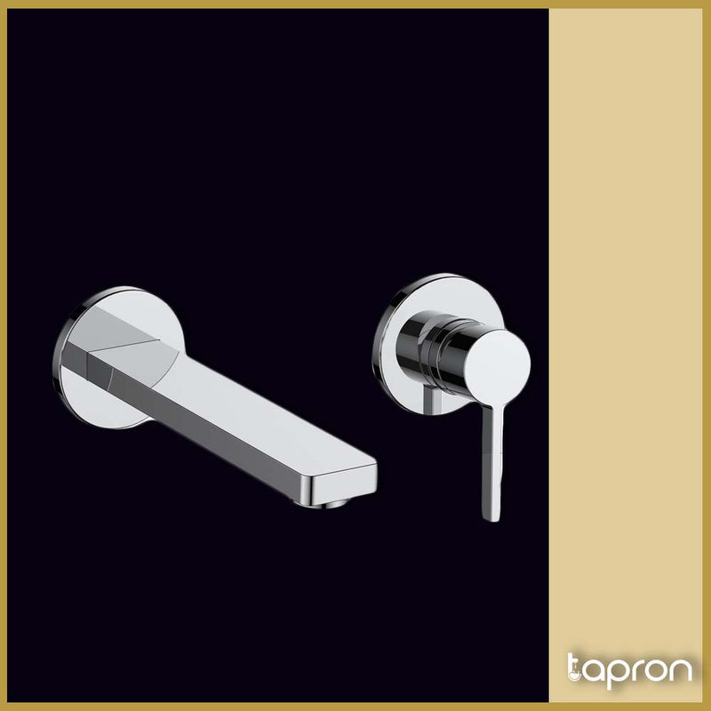 2-Hole Wall-mounted Single-Lever Basin Mixer Tap- Tapron