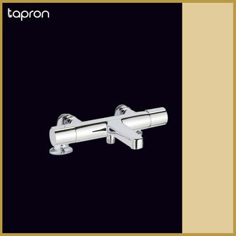 2-Outlet Deck-Mounted Thermostatic Shower Mixer Tap Secondary image