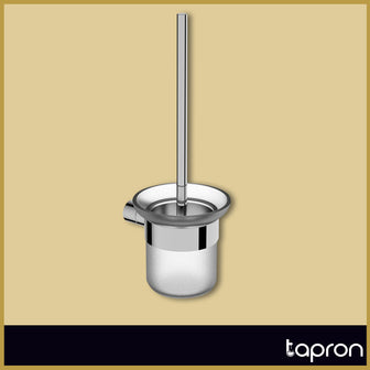 Wall Mounted Toilet Brush and Holder – Chrome Secondary image