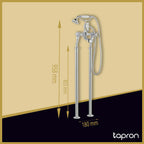 Chester Chrome Bathroom Taps-Tapron