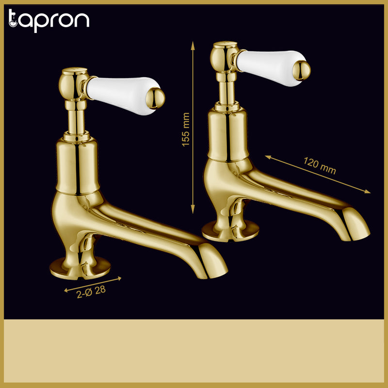 Brushed Brass Basin tap-Tapron