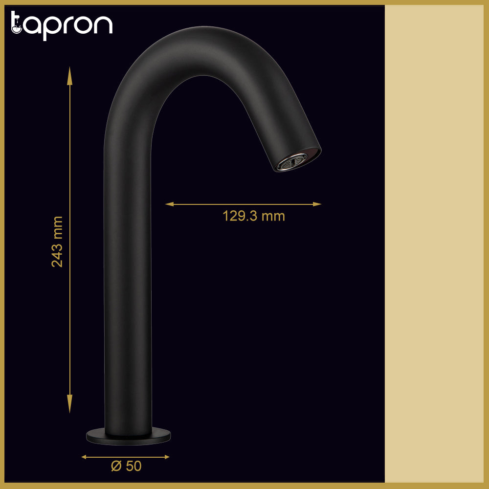 Black sensor tap for wash basin 