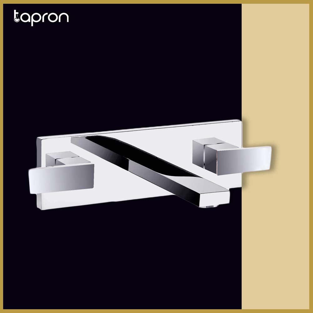 chrome 3 Hole Basin Mixer Tap-Tapron