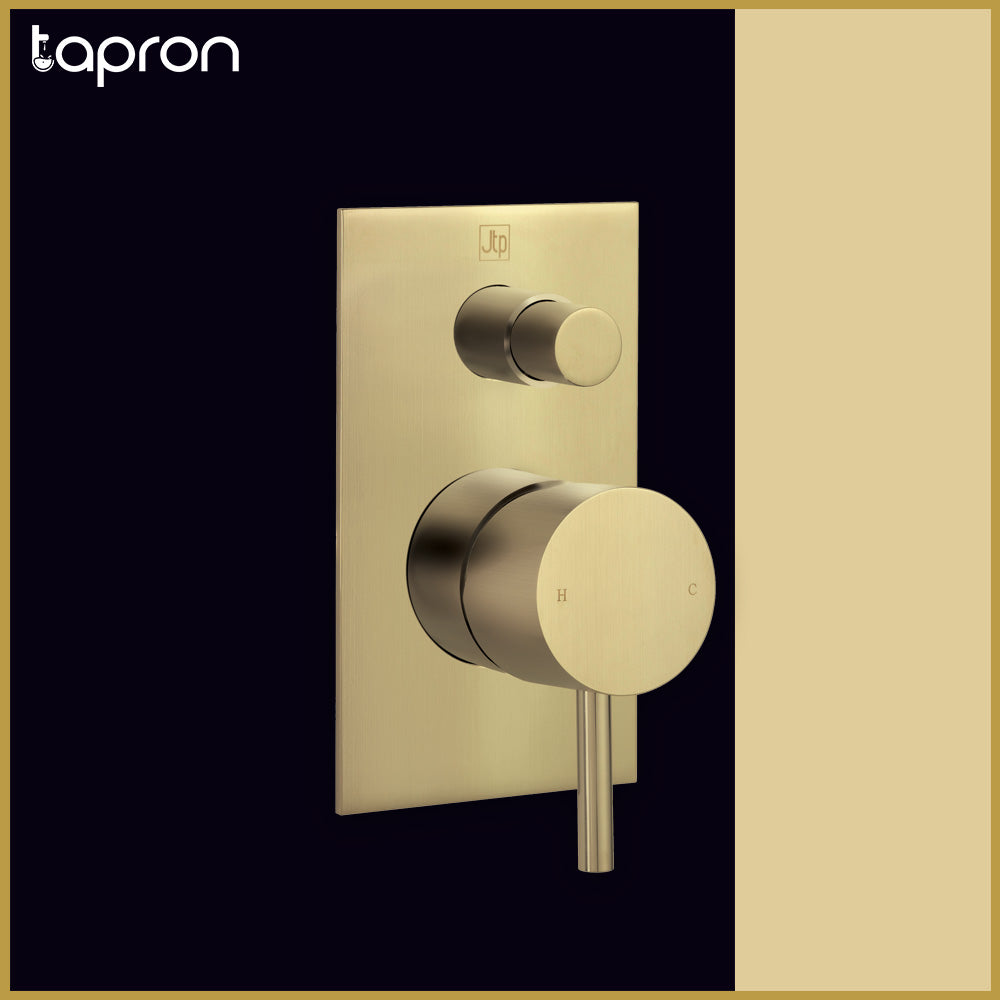 Gold Single Lever Manual Diverter Valve-Tapron